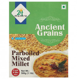 24 Mantra Ancient Grains Parboiled Mixed Millet  Box  500 grams